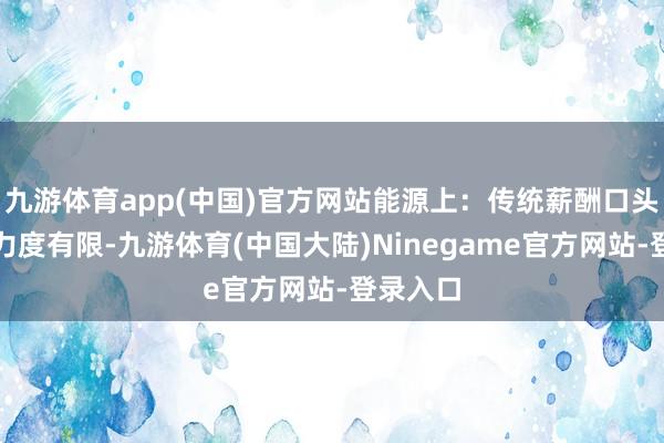 九游体育app(中国)官方网站能源上：传统薪酬口头的激励力度有限-九游体育(中国大陆)Ninegame官方网站-登录入口