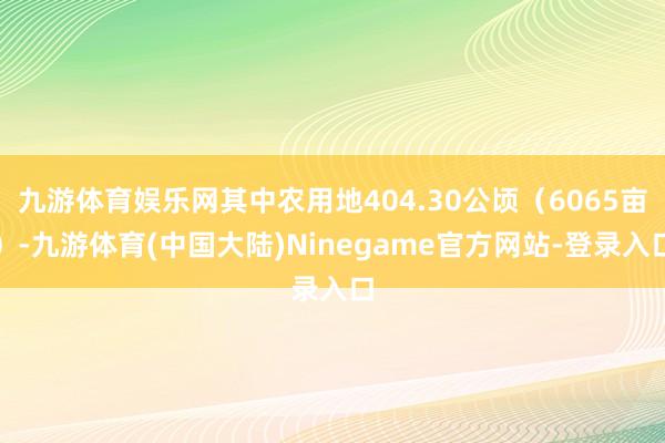九游体育娱乐网其中农用地404.30公顷（6065亩）-九游体育(中国大陆)Ninegame官方网站-登录入口